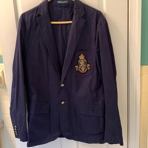 Crown emblem Polo by Ralph Lauren Cotton club Blazer